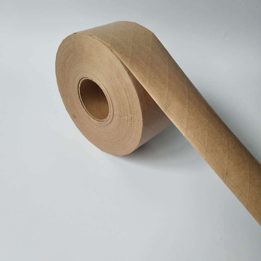 湿水夹筋牛皮纸胶带水性纸电商纸批发封箱带快递水性胶带
