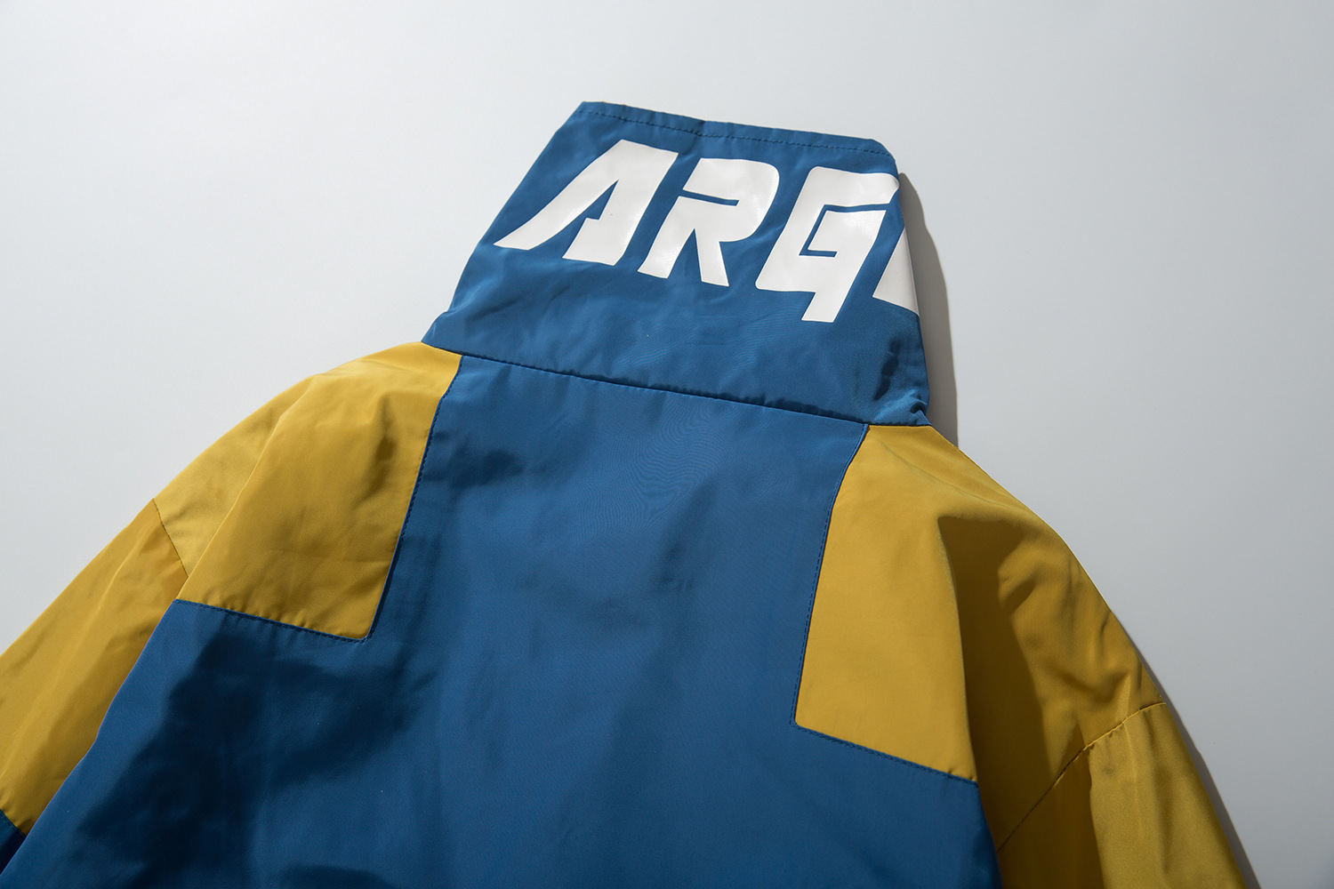 日系潮牌男女宽松bf机能风工装多口袋翻领夹克衫复古拼色风衣外套