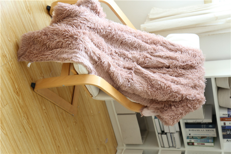 出口原单pv长毛绒毛毯粉色公主风摄影毯飘窗背景毯搭毯网红装饰毯