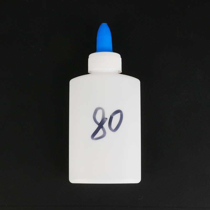 80ml塑料瓶白乳胶瓶尖嘴瓶子液体分装瓶颜料瓶扁瓶