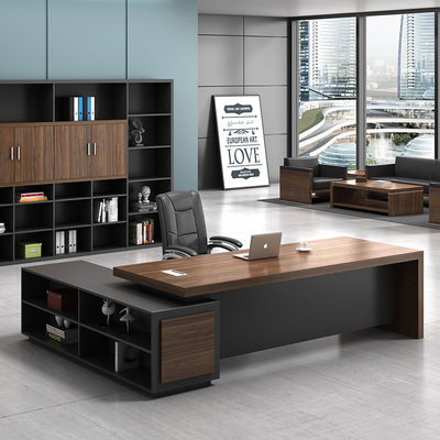 老板桌办公桌单人桌简约现代总裁大班台总经理桌椅组合办公室家具