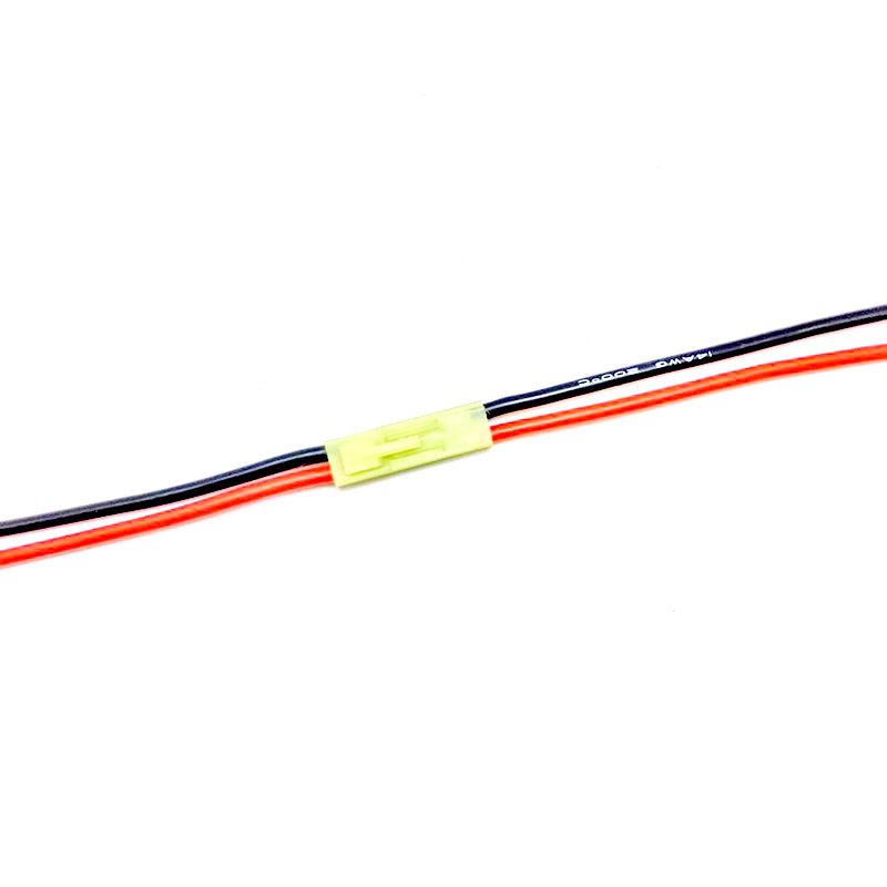 mini小田宫绿色插头聚合物锂电池公母连接线航模配件