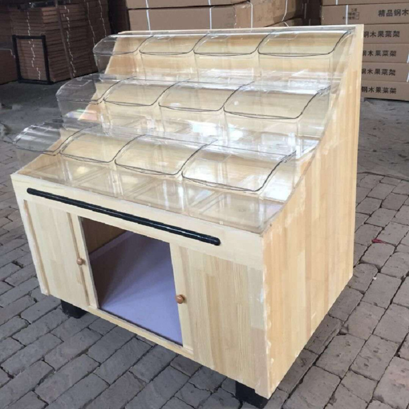 干果散装食品柜陈列柜超市卖场粮油店五谷杂粮柜米桶堆头散装展柜