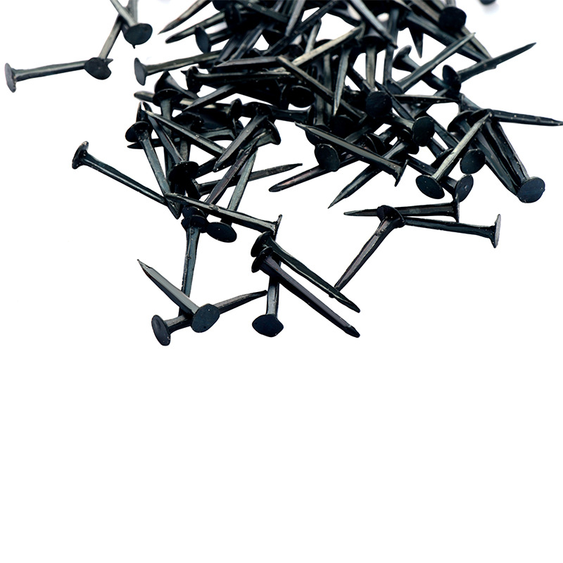 高强度补鞋钉 菱形方钉帽定制鞋钉13厘-25厘黑色铁鞋钉盒装现货