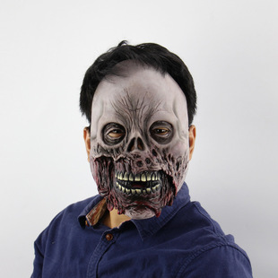 烂嘴僵尸万圣节搞怪外贸出口酒吧密室装扮道具恐怖鬼乳胶面具批发