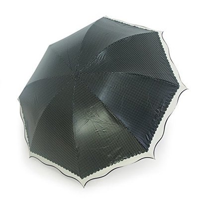 to-plan粉面佳人波点黑胶伞3394