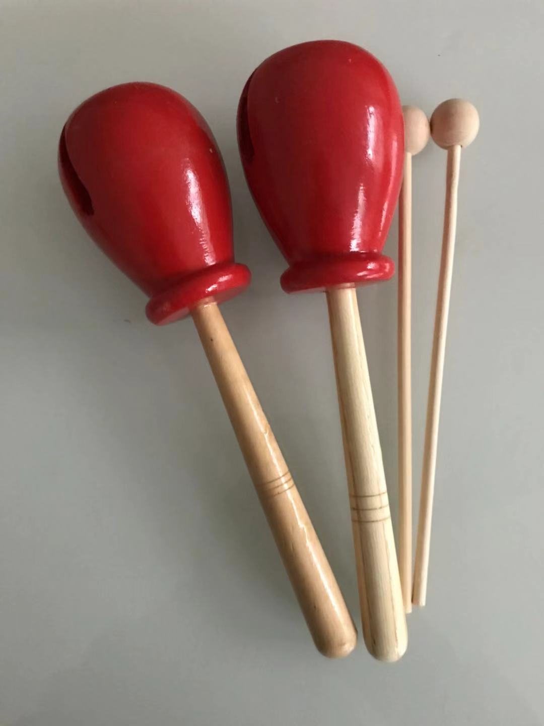 奥尔夫乐器大号龙口梆子打击乐器儿童乐器玩具手柄木鱼