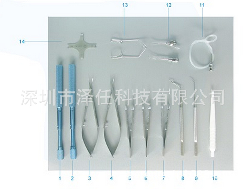 白内障小切口手术器械包 苏州六六白内障器械套装 白内障手术器械