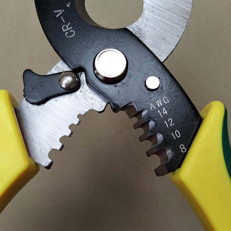 厂家批发7寸剥线钳 电缆剥皮钳 手动电工剥线器 多功能电线钳子