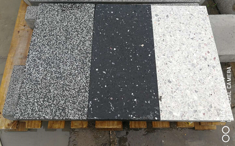 园林水磨面荔枝面市政广场园林芝麻黑麻灰 pc仿石砖公园仿石台阶