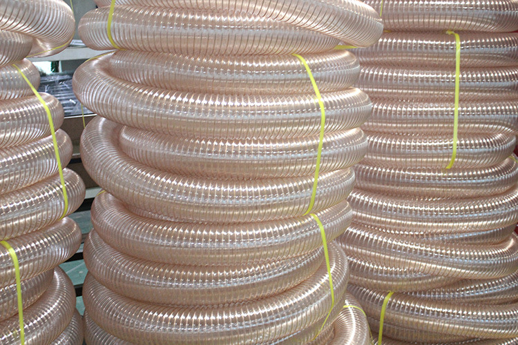 pu聚氨酯风管 工业吸尘通风管 pu透明钢丝软管 德国工艺按需定制