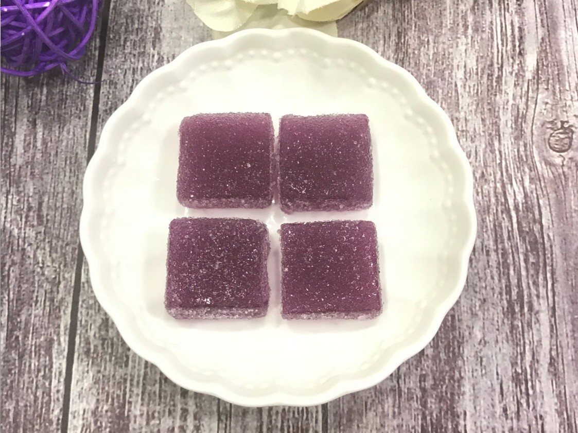 独立包装网红葡萄糕5斤装草莓葡萄味水果汁软糖橡皮糖网红零食品