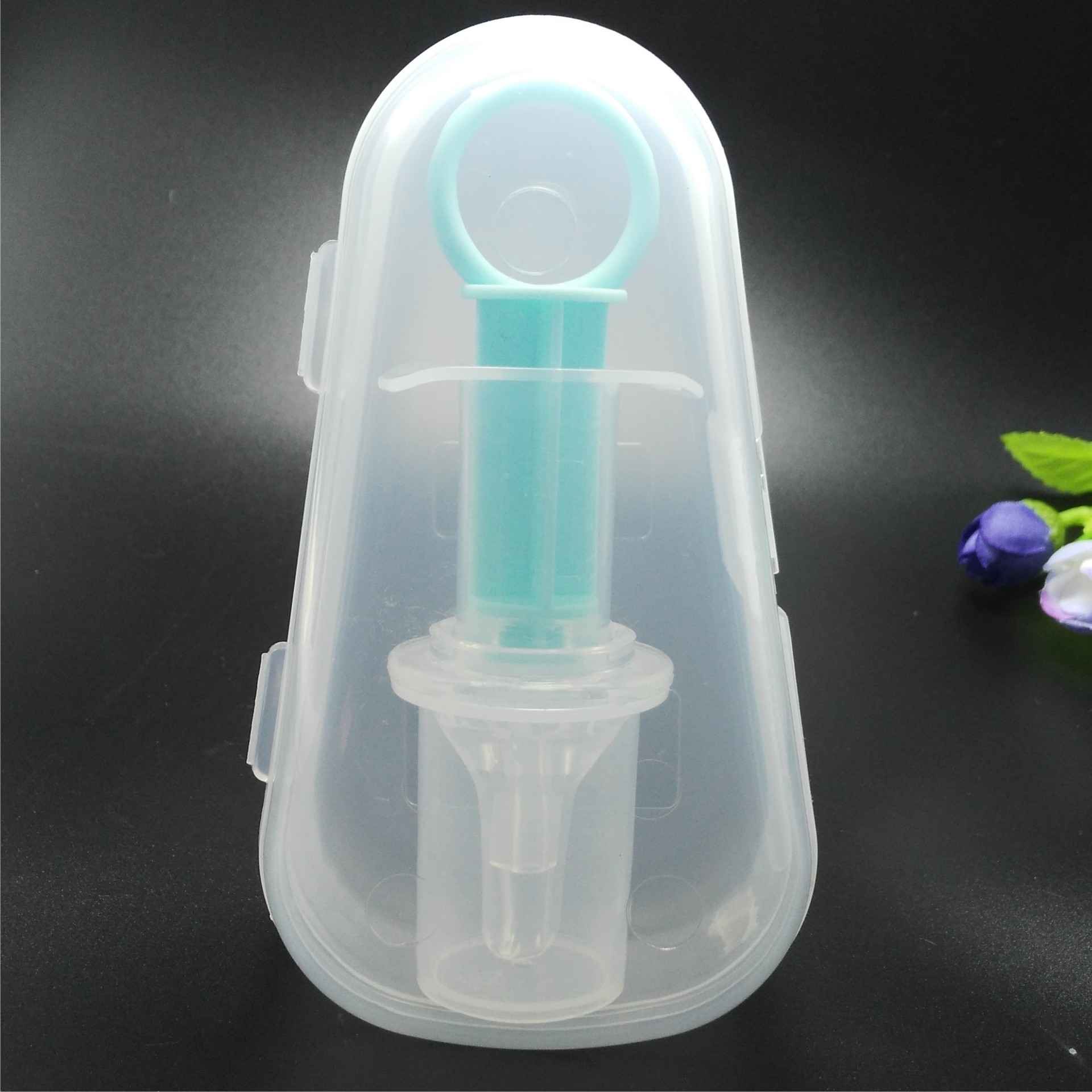 厂家直销 婴儿喂药器喂水喂果汁针筒式安全喂药器 两侧进水防呛器