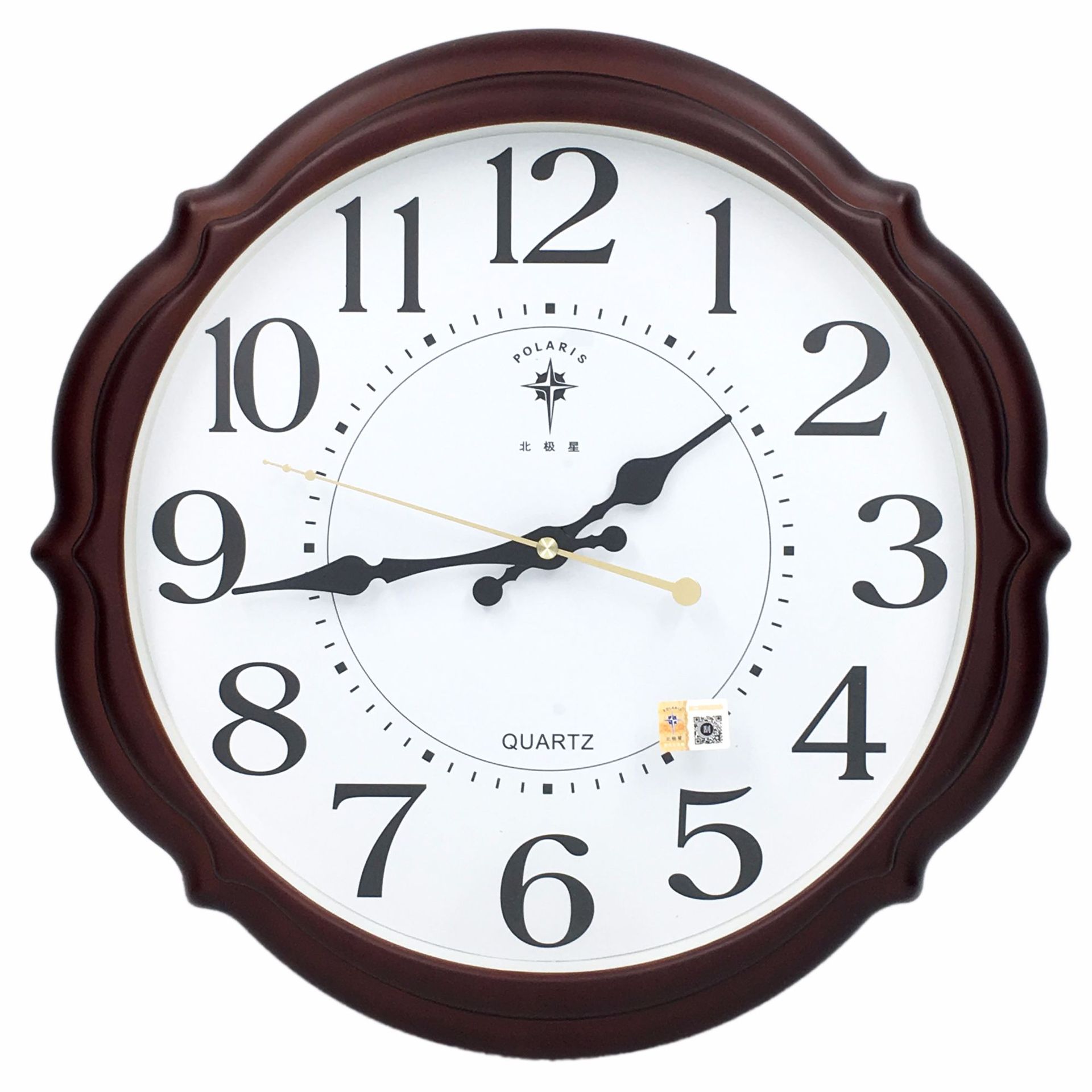 北极星27621直径40cm每箱12只花型挂钟