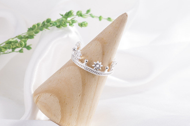 征明首饰新款欧美时尚女气质太阳皇冠指环 个性精致戒指一件代发