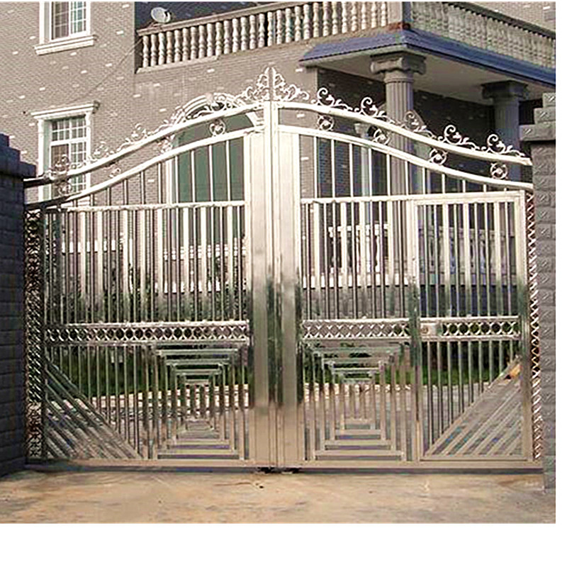 欧式别墅防盗不锈钢遥控大门不锈钢小区大门工厂不锈钢门厂家直销
