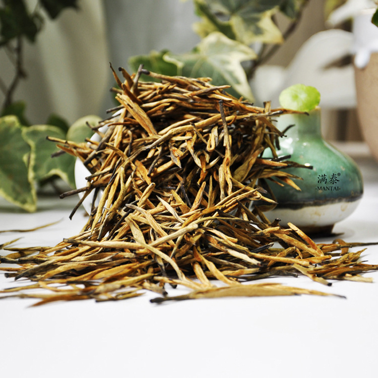 云南凤庆红茶 蜜香大金针 金芽直条 单芽金针500克散装红茶