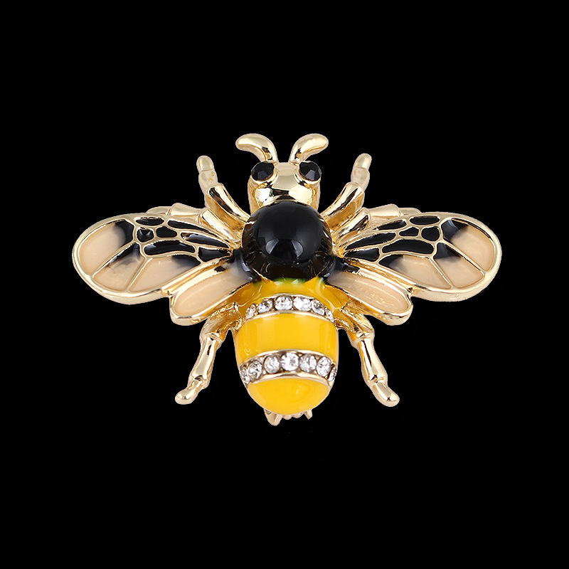 lanhao simple enamel little bee brooch pin female korean style luxury magnificent coat coat fashion cardigan ornament