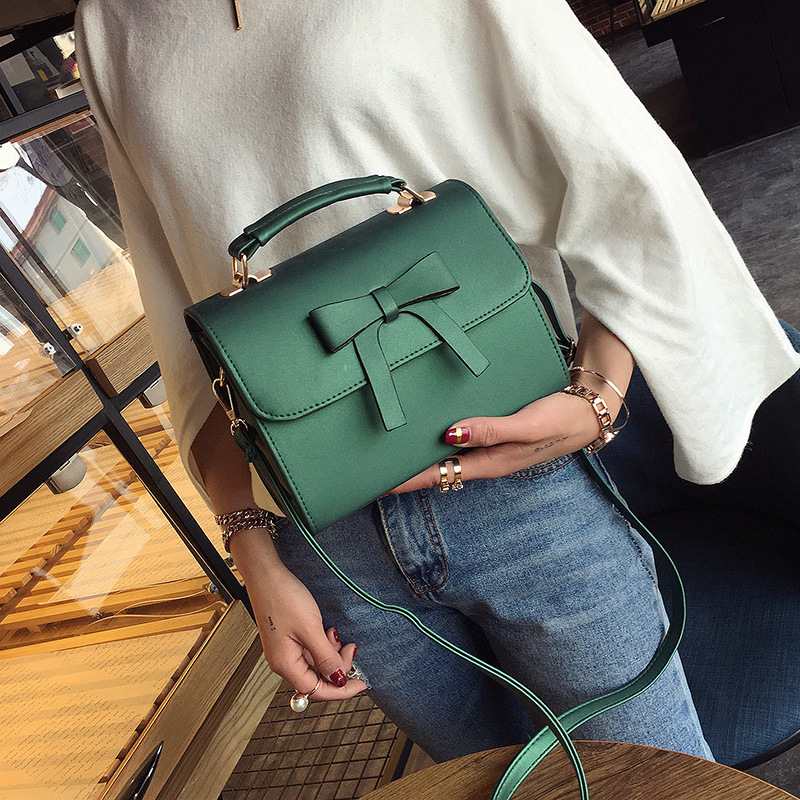 Factory Wholesale Winter New Fashion Women Shoulder Bag Trend Pu Bow Crossbody Bag Trendy Bag