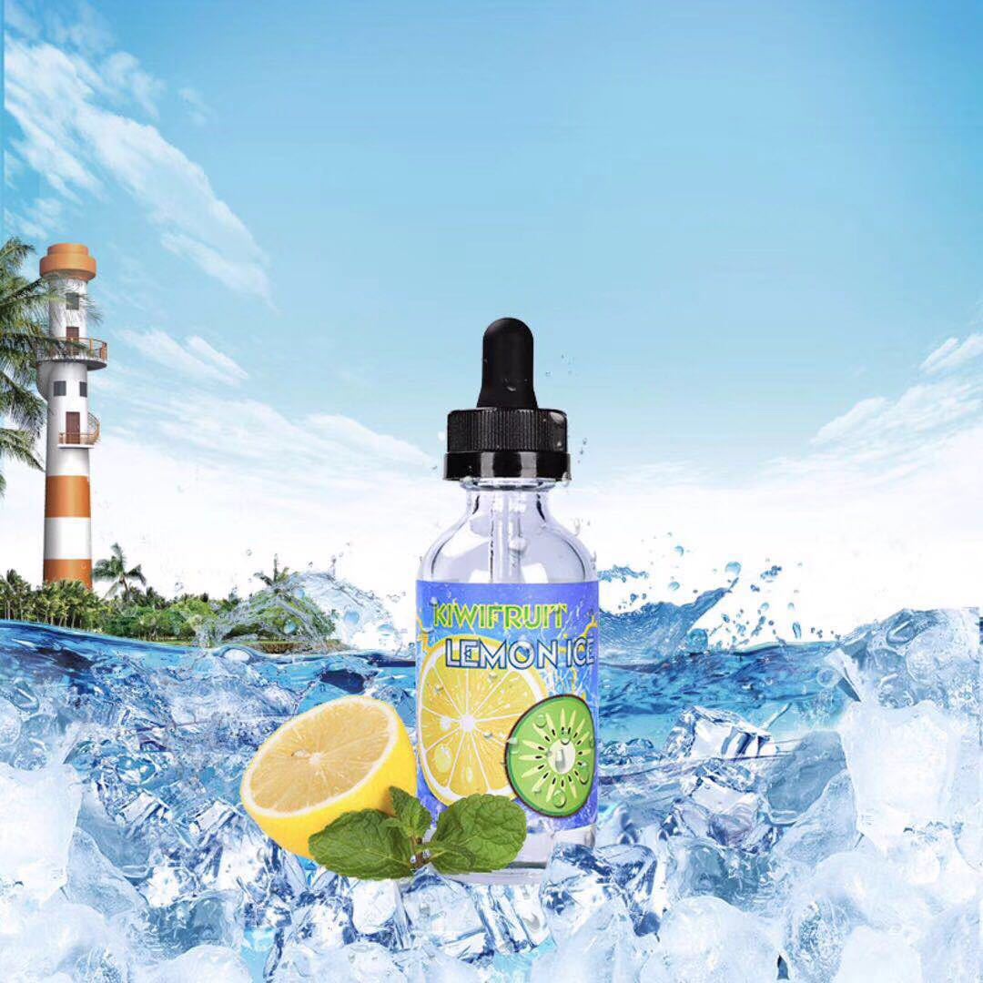 lemon ice 柠檬奇异果冰 冰镇柠檬鲜果汁烟油
