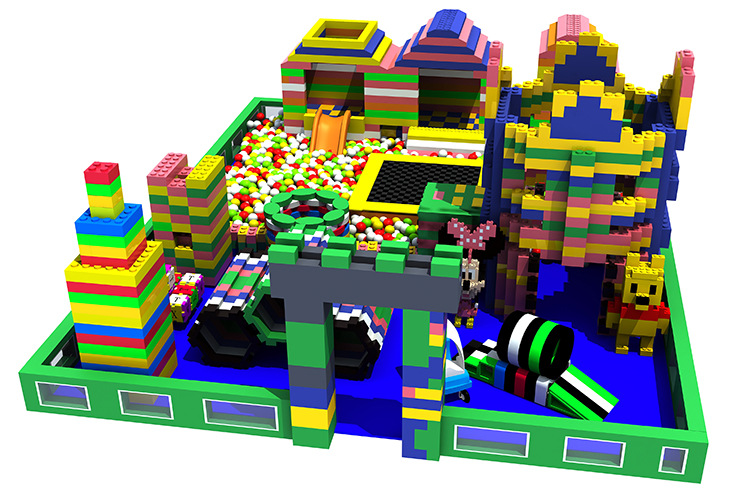 源头厂家定制大积木乐园epp益智积木拼插积木玩具乐高积木城堡