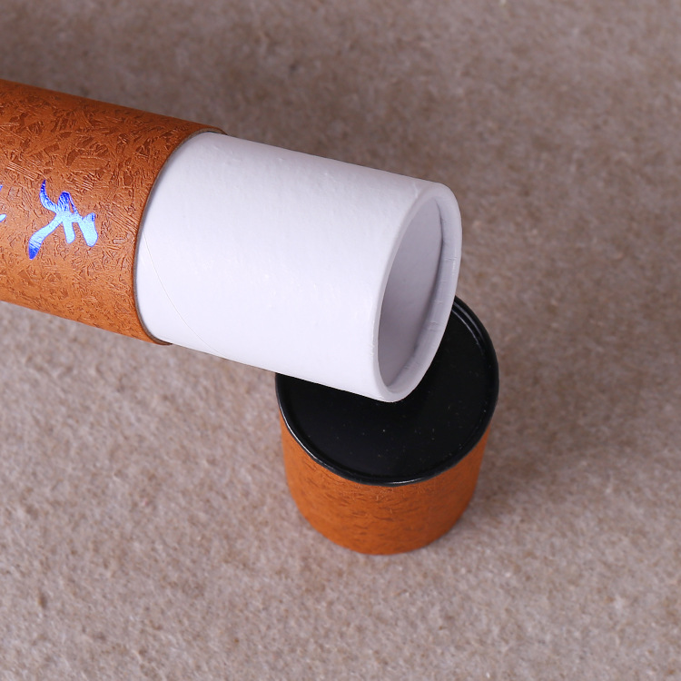 长圆筒沉香佛香包装纸筒环保圆筒天地盖服装包装礼品纸罐定制批发