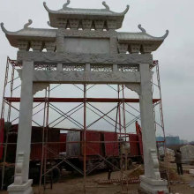 供应石雕牌坊牌楼石牌坊村口路口寺庙石山门三门五楼三门七楼