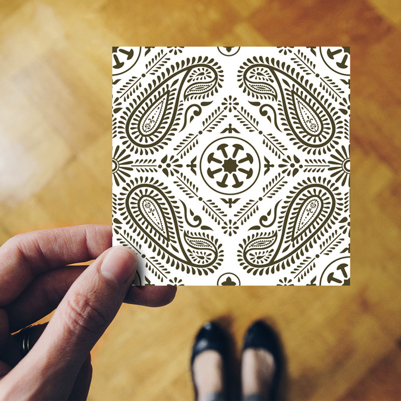 方形21防水耐磨耐高温防滑地贴厕所地砖瓷砖地板贴纸翻新自粘墙纸