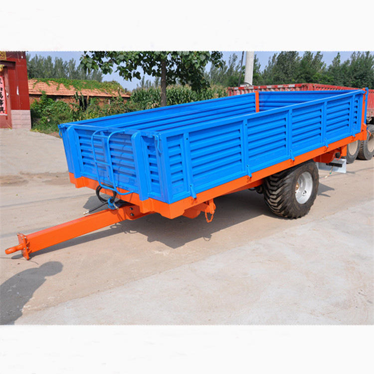 申宗优惠  拖斗 欧式耐用5t单轴农用拖车 拖拉机牵引农用拖车