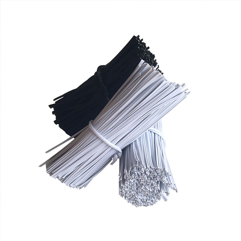 包胶铁线扎带铁芯扎线电源线扎带工厂直销pvc扎带园艺扎线捆扎带