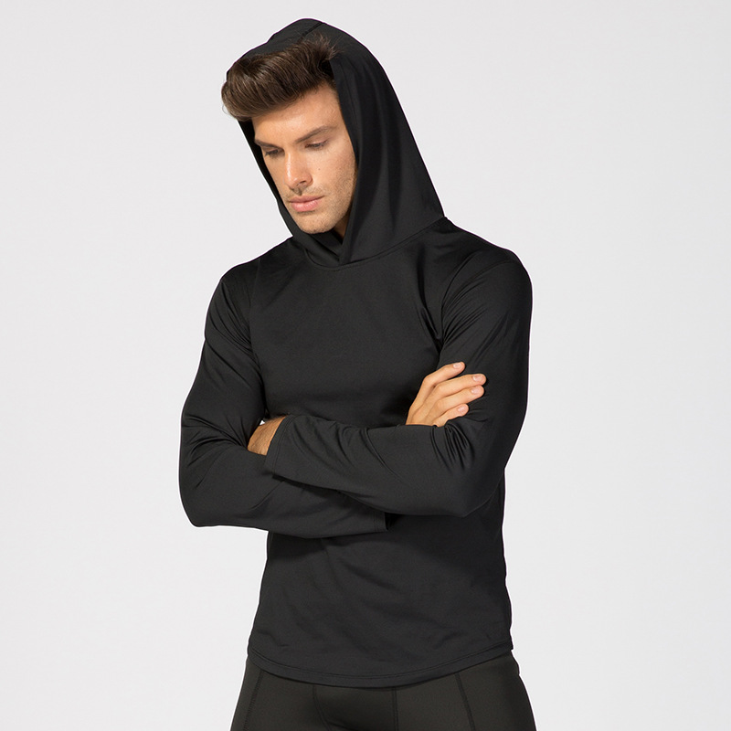 Men's Sports Sweater Running Training Hoodie Workout Clothes Sports and Leisure Long Sleeve Fitness Jacket 9007