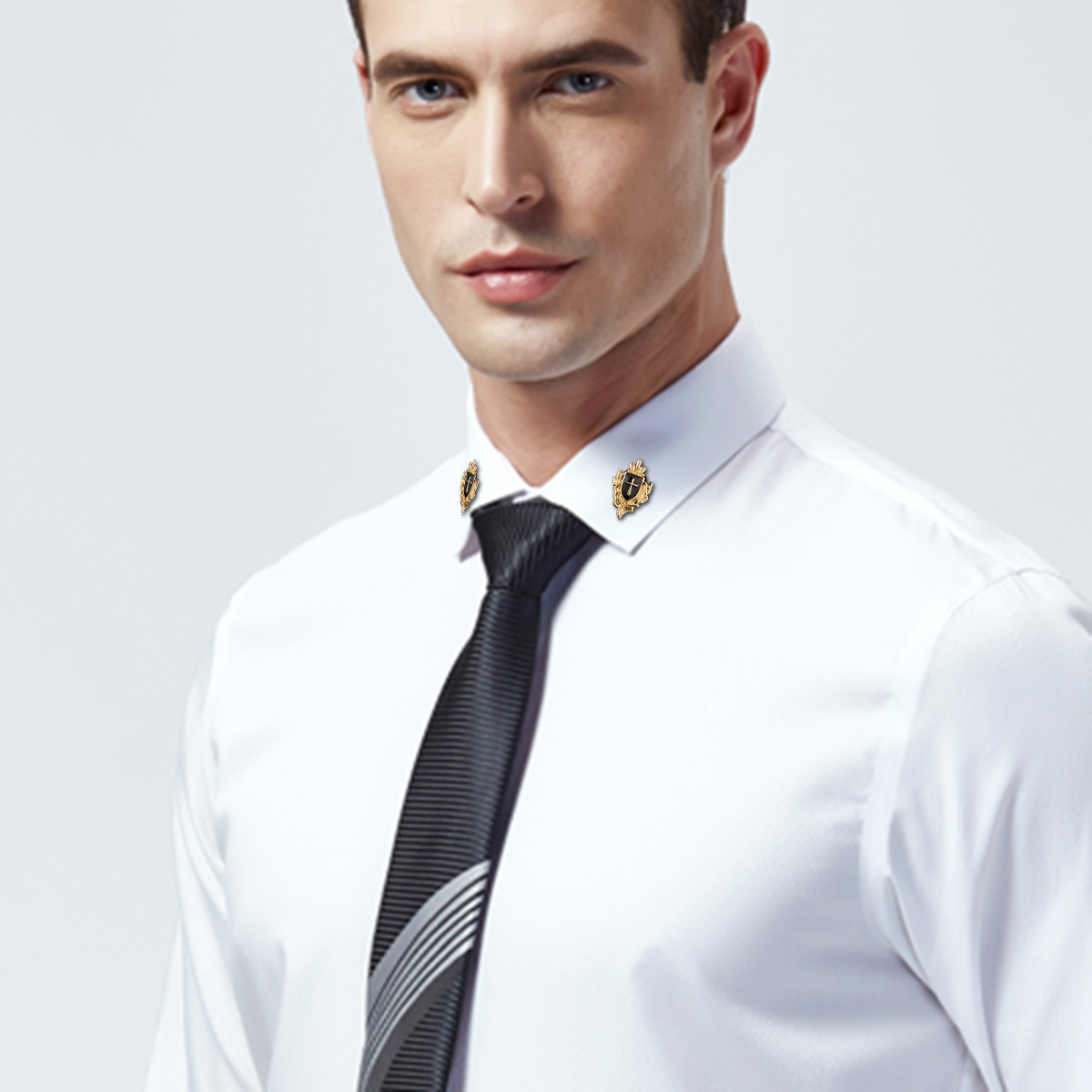 皇冠盾牌胸针胸花别针十字架勋章西装衬衫领针领花领角夹饰品批发