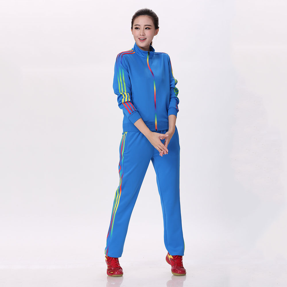 运动套装男女运动会服装新款秋冬季户外晨跑团队跑步服活动衫外套