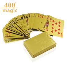 土豪金塑料扑克牌 环保 塑料扑克  魔术玩具 魔术道具 厂家 批发