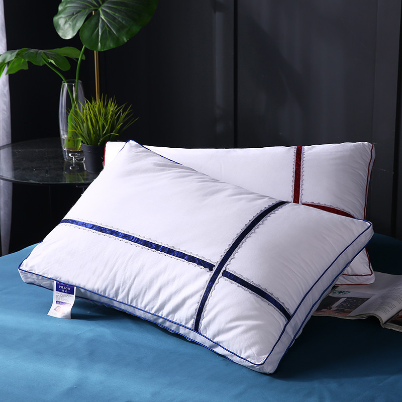 全棉枕芯酒店羽丝绒枕头 贴身舒适单人学生枕头家用枕芯一件代发