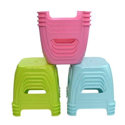 塑料凳子加厚加高型儿童矮凳浴室凳方凳小板凳换鞋凳成人凳脚凳子