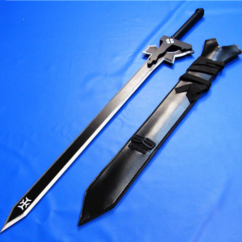 动漫周边cosplay 剑神域道具武器 木制 阐释者逐暗者 皮套未开刃