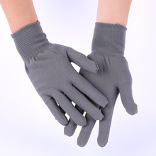 厂家直销黑色灰色针织防护手套 十三针劳保手套 劳保防护手套