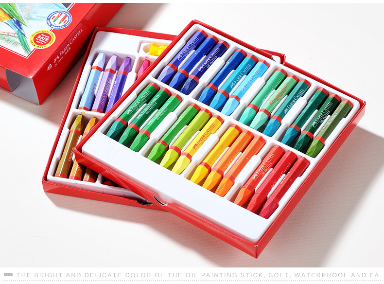 德国辉柏嘉蜡笔1227六角油画棒 12/24/36/48色儿童填色画画涂鸦笔