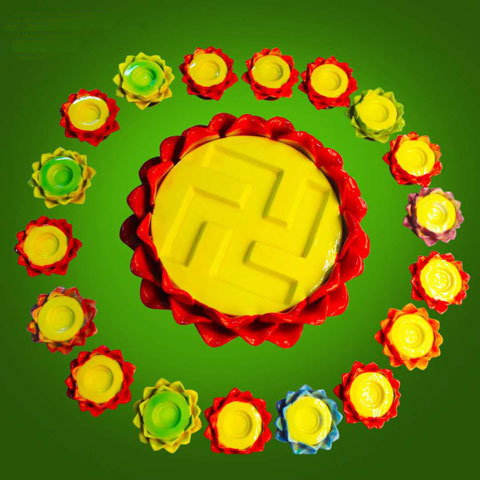 万字万型蜡烛座酥油莲花灯座供佛梅花粒蜡烛座莲花灯长明灯