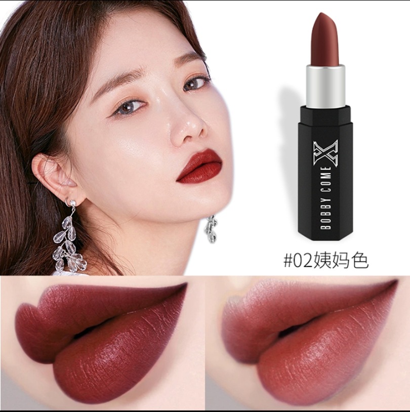 正品彩妆bobbycome哑光口红 易上色口红唇妆持久不脱色唇膏