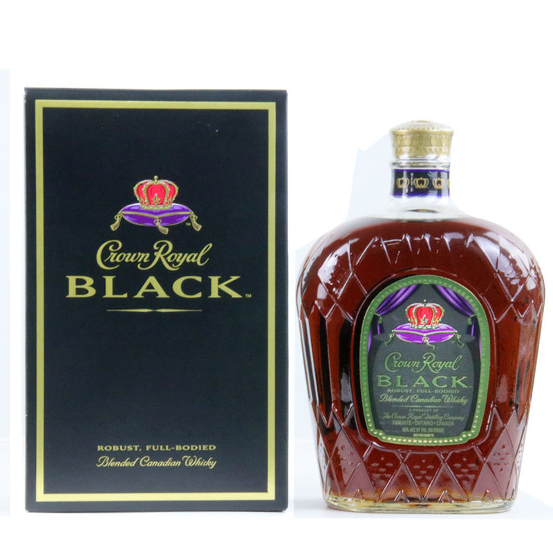 洋酒加拿大皇冠黑混合威士忌crownroyalblack进口原装1000ml