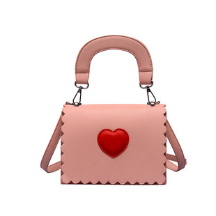 小ck女包2018新款七夕情人节限定款粉色爱心包单肩斜挎包仙女包包