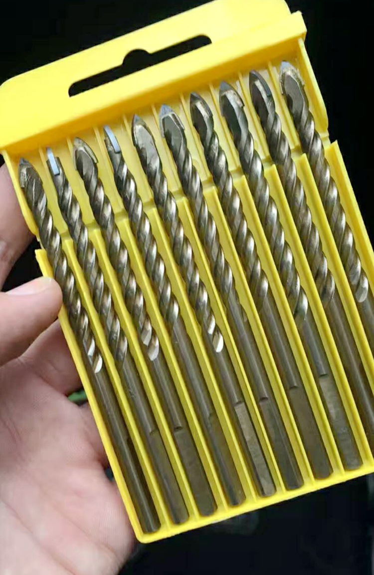 工业级多功能加长合金麻花三角钻 大理石陶瓷墙壁开孔钻三角钻头