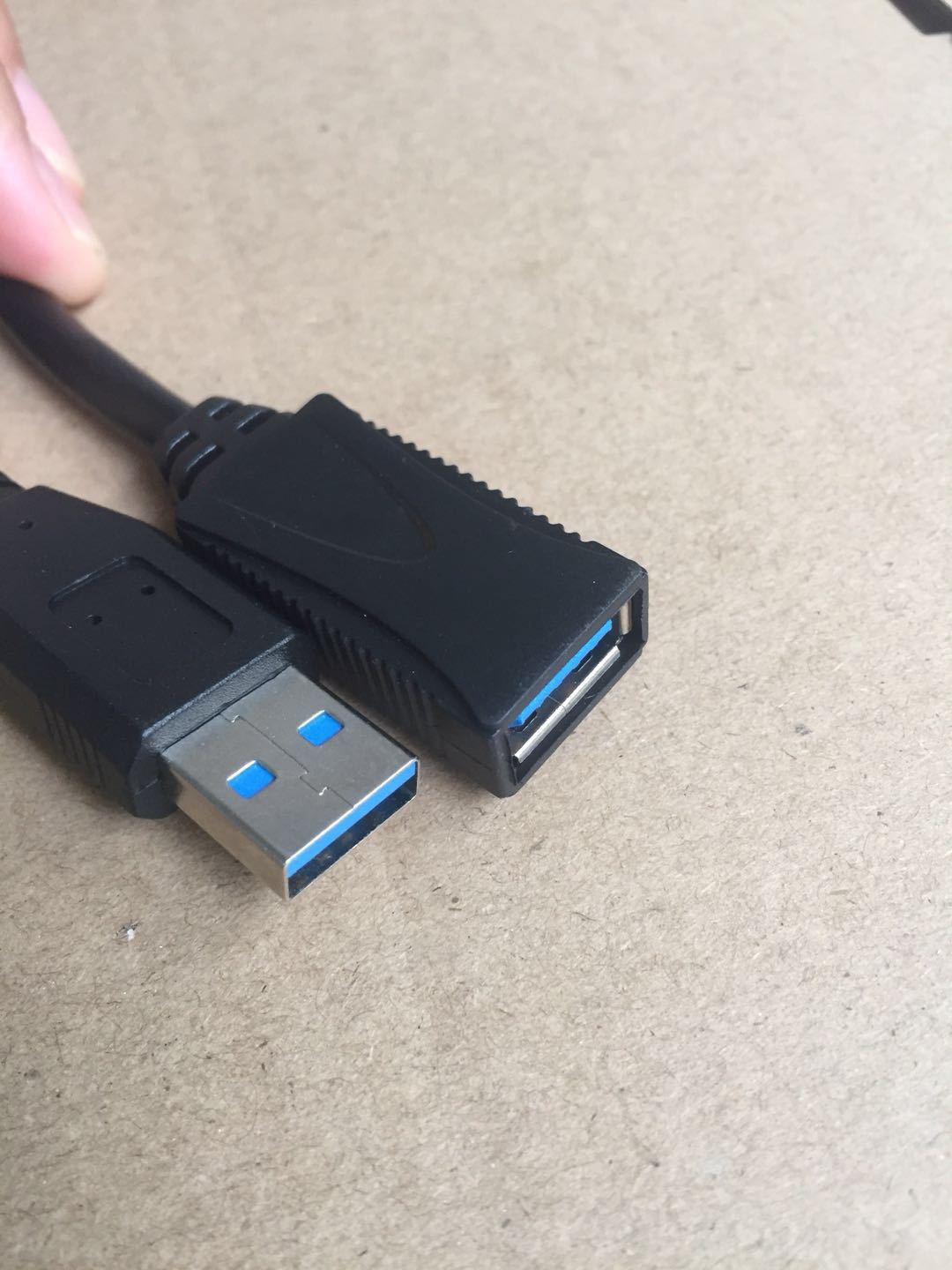 usb3.0延长线usb公对母延长线电脑硬盘连接线 黑色 usb3.0数据线