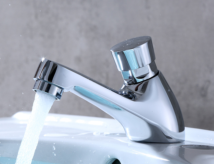 卫生间面盆延时冲洗阀按压式细腻安排水龙头公共场所延时龙头