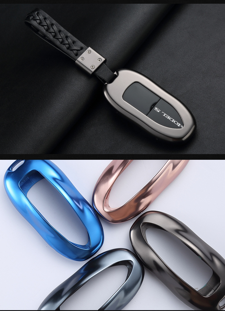 适用于tesla特斯拉s/x钥匙包model x s男女model3汽车钥匙套扣壳