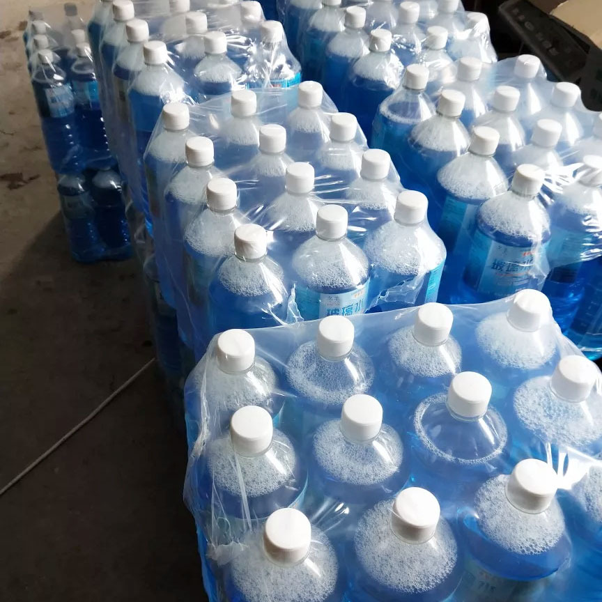 全新料pe热收缩膜韧性强 包装玻璃水热收缩膜 两通单片膜