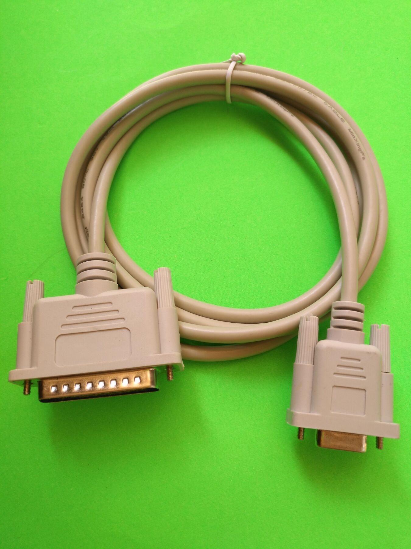 定制db9串口转并口数据线9孔转25针线电脑连接票据打印机rs232线