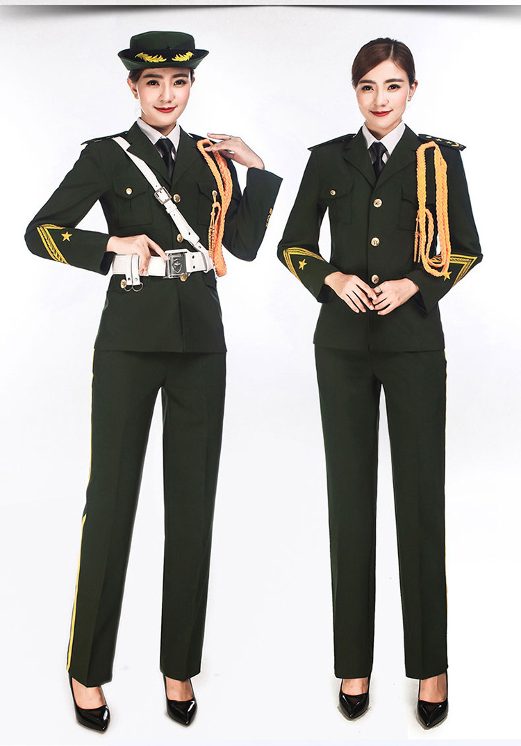 新款军装礼服仪仗队升旗手军乐队服装演出服军鼓海军制服套装男女